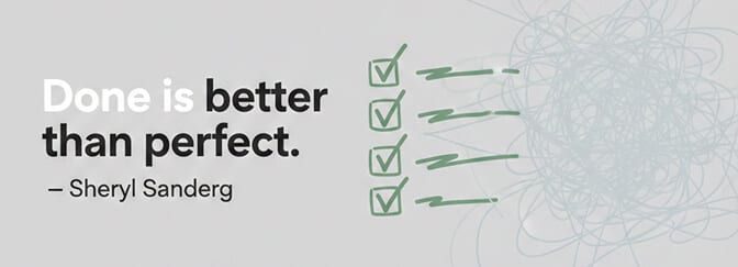 Professional LinkedIn banner with drive quote