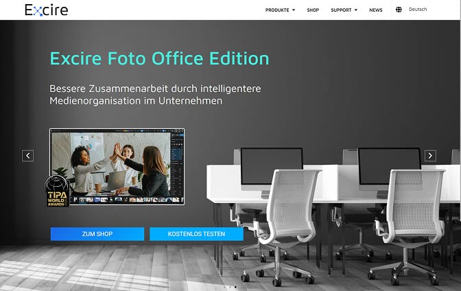 Excire Foto Office Edition landing page
