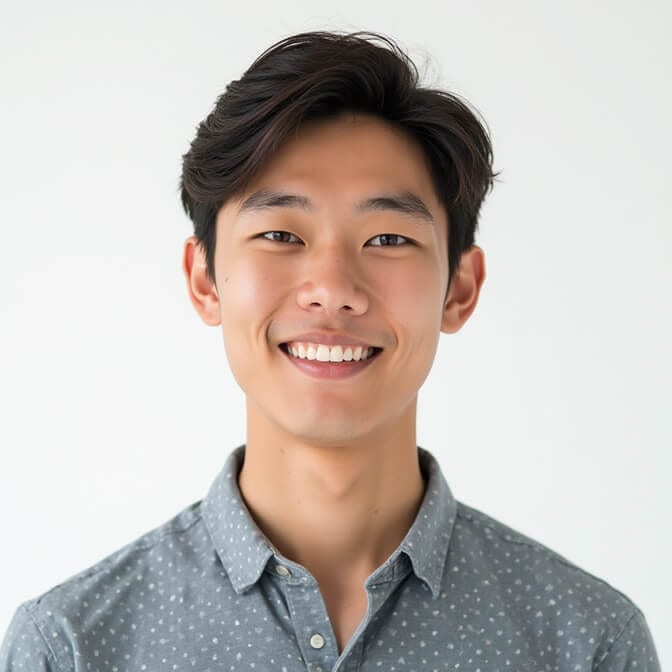professional headshot on a plain white background