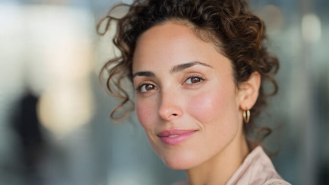 Professional headshot creating a strong first impression on a hiring manager