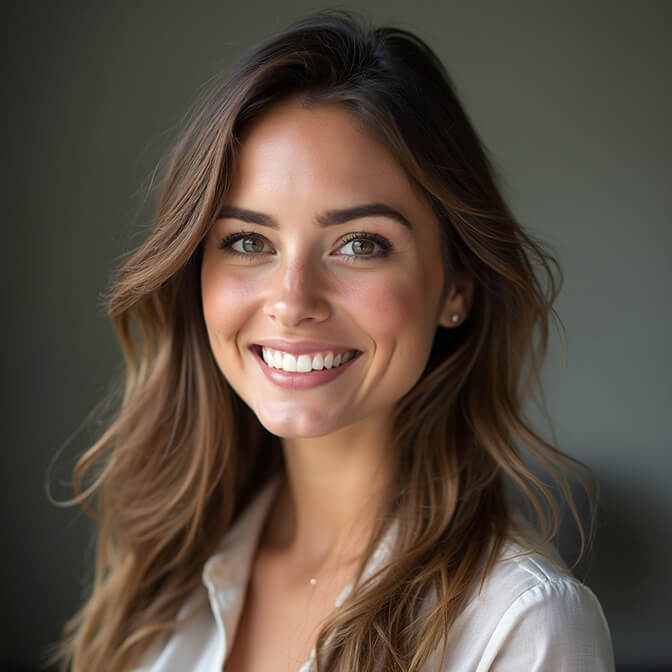 Professional headshot of a woman with a polished and professional appearance, enhanced with light post-processing for a clean and natural look.