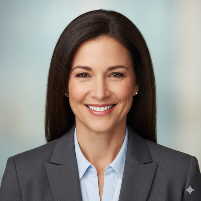 Real estate agent with genuine smiling eyes demonstrating authentic engagement in professional headshot