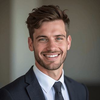 Comparison of traditional studio photography and AI-generated headshots showing quick, high-quality results