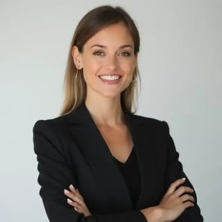 AI generated headshot of a professional against a light background