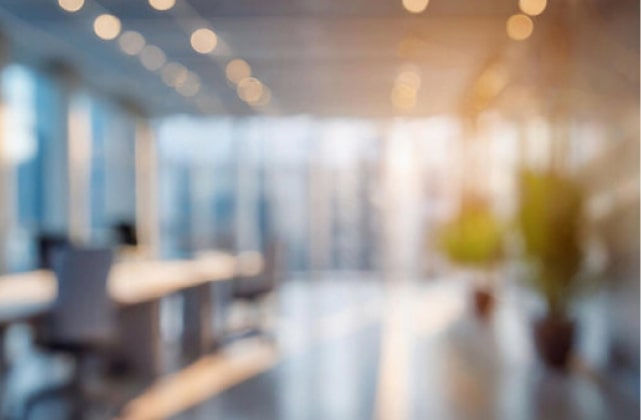 Modern creative office interior background with bright natural light and contemporary workspace