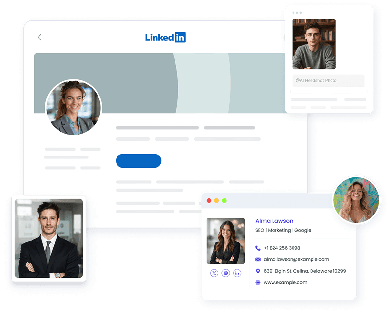 Free AI tools for professional headshots and LinkedIn profiles