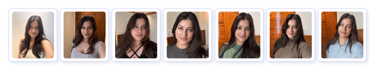 Sample input selfies used for testing