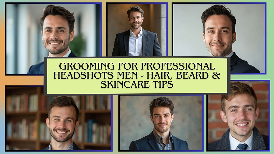 Grooming for Professional Headshots Men - Hair, Beard & Skincare Tips