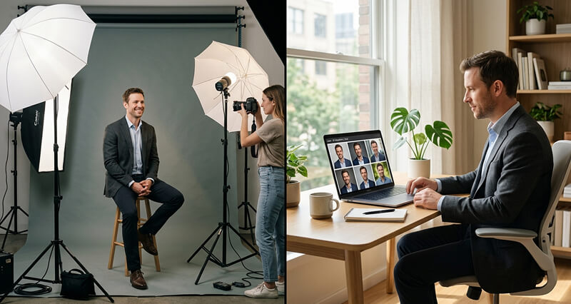 Headshot Photographer vs AI Headshots: Which Is Worth It in 2026?