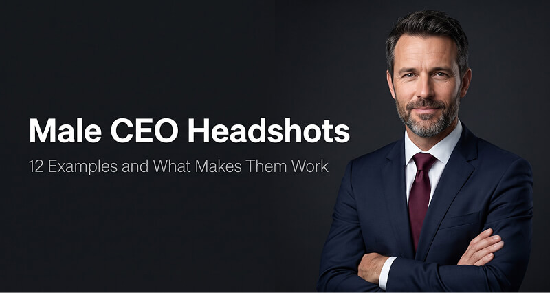 Male CEO Headshots: 12 Examples and What Makes Them Work (2026)