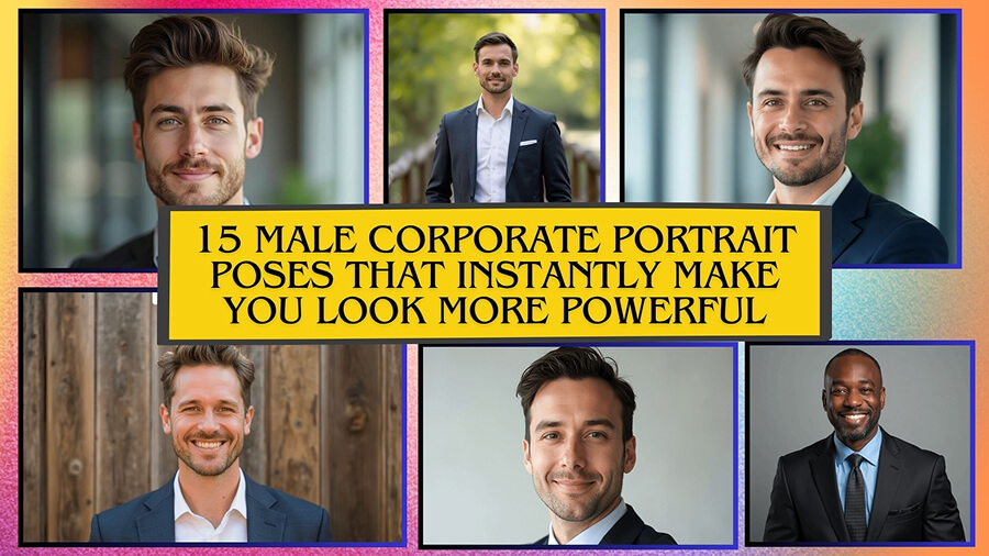 15 Male Corporate Portrait Poses That Instantly Make You Look More Powerful