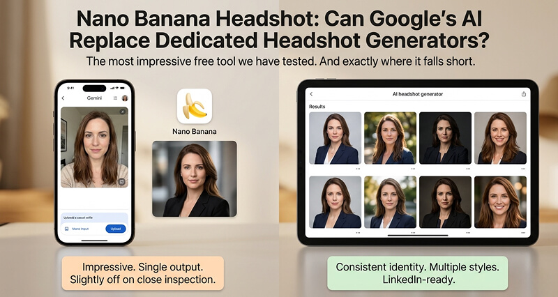 Nano Banana Headshot: Can Google's AI Replace Dedicated Headshot Generators? (2026)