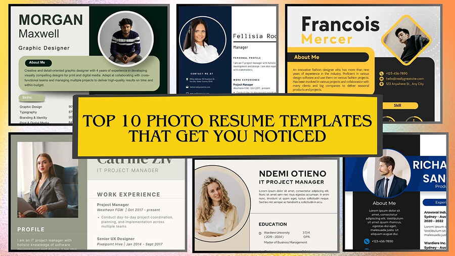 Top 10 Photo Resume Templates That Get You Noticed (Free Resume Photo Tool Inside)