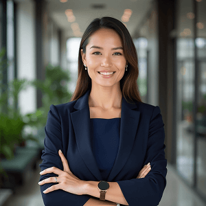 AI generated headshot of a corporate executive