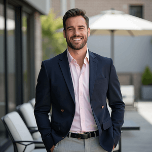 AI generated realtor headshot of a man 